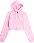 ZIP HOODIE CROPPED (ROSA)