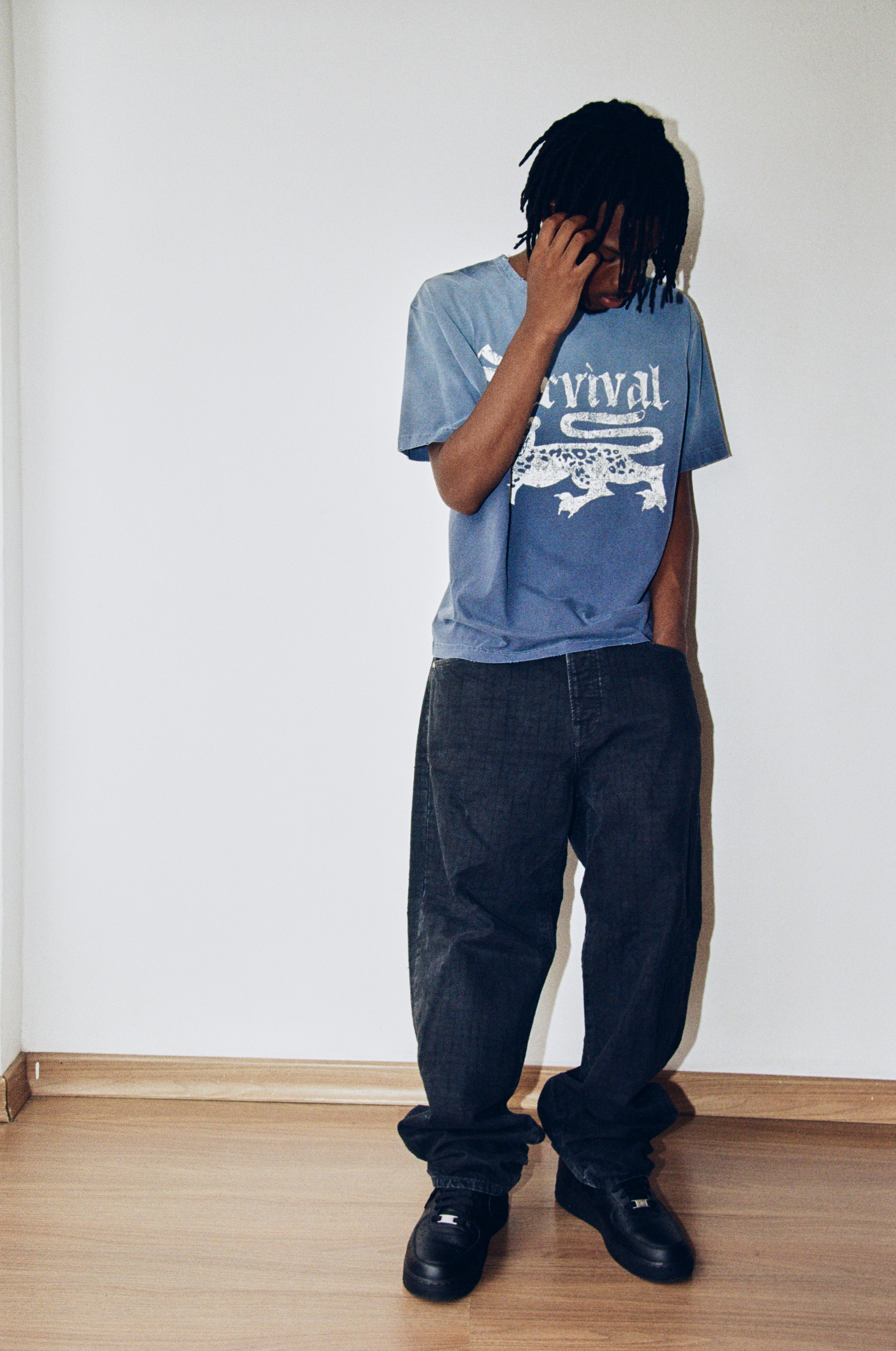 CAMISETA SURVIVAL RELAX LOGO [AZUL]