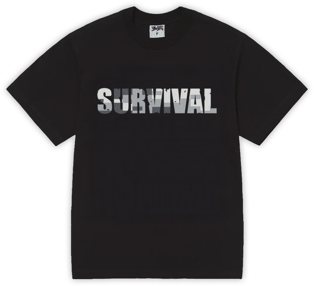 SURVIVAL LOGO CAMO [CINZA]